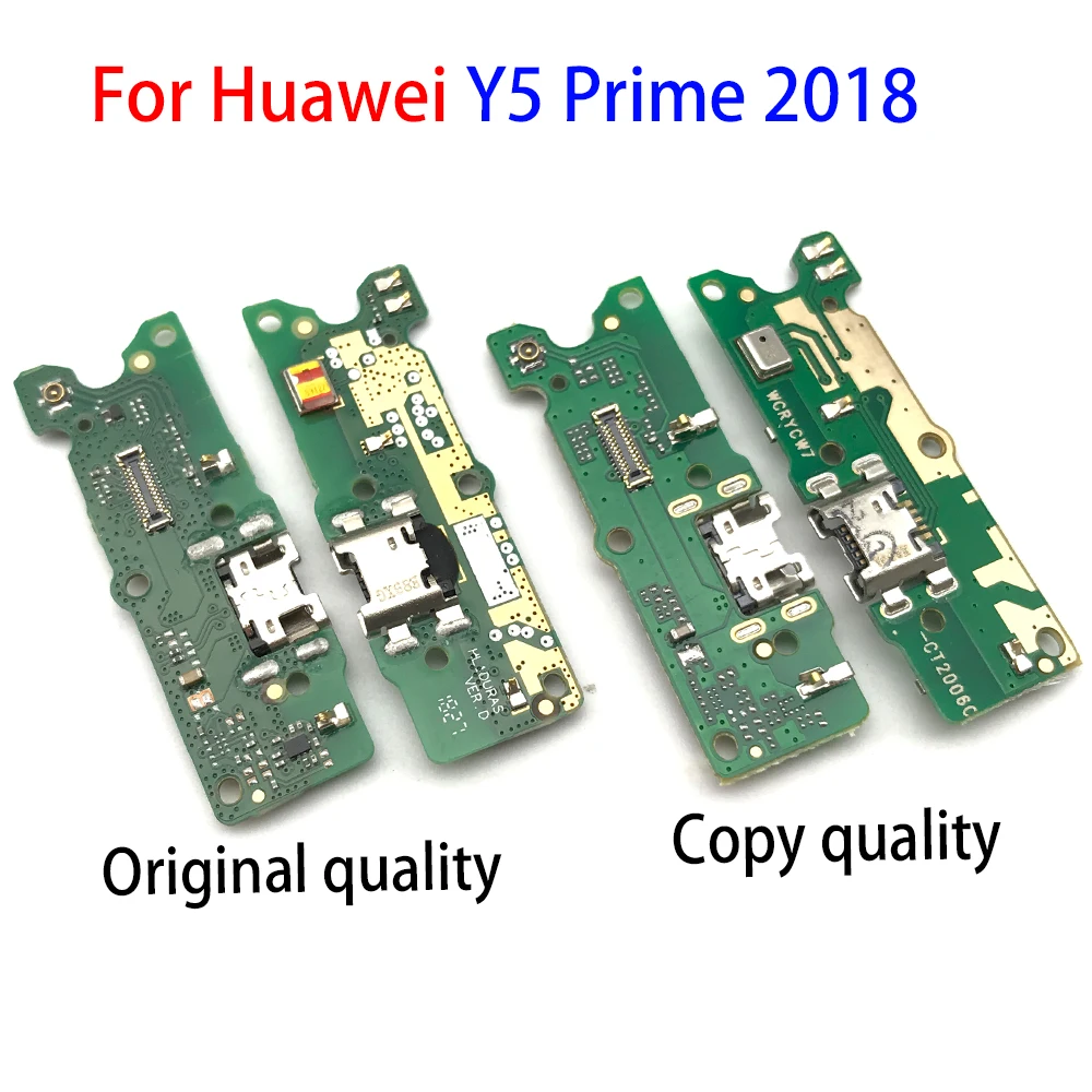 USB зарядное устройство Порт микрофон плата микрофона для huawei Y5 2018 док-разъем