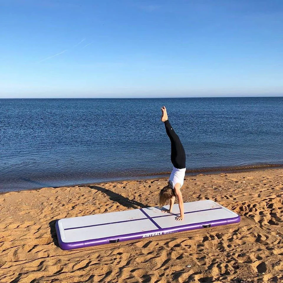 Быстрая доставка маленький надувной воздушный трек 13 футов гимнастический