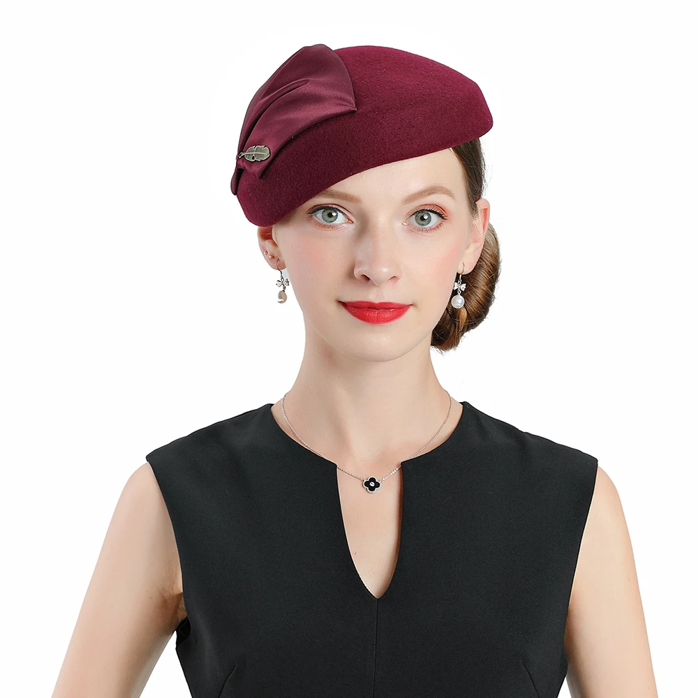 Lady Winter Berets Hat Painter Style Hat Women Wool Vintage Berets French Artist Warm Wool Winter Beanie Hat Warm Walking Cap