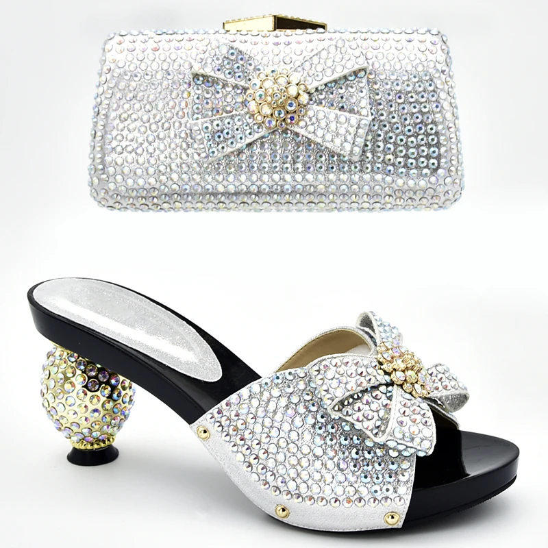 Новое поступление женские вечерние туфли и сумочка в итальянском стиле