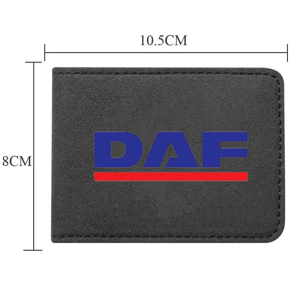 

New Car Logo turns over fur driving license this For DAF XF CF LF VAN Car Logo motor vehicle leather driving license accessories