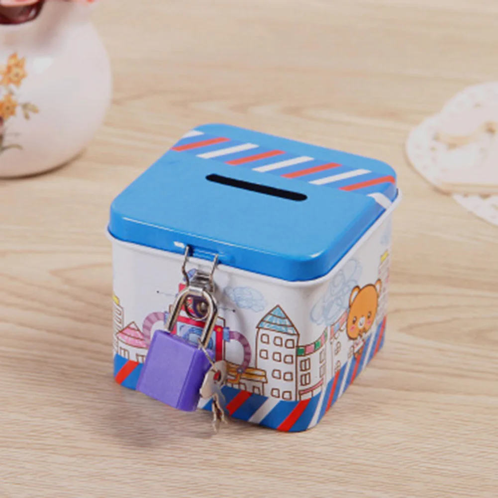 Милая коробка для денег копилка с мультяшным принтом подарки детей случайный