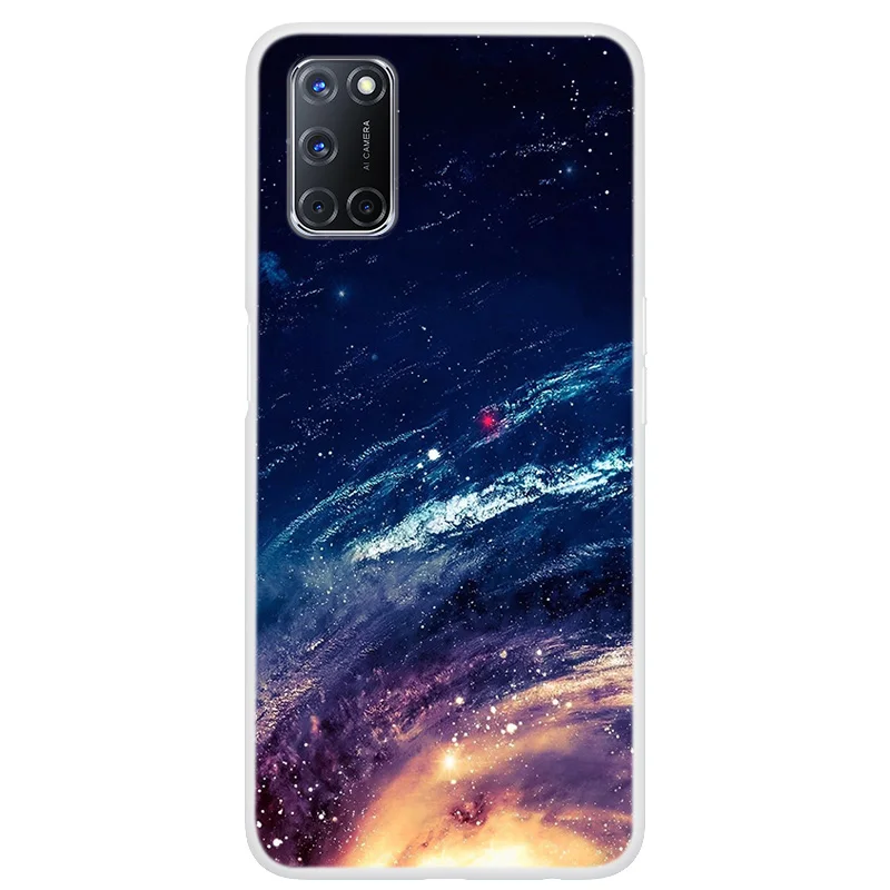 

For OPPO A52 Case A52 A92 A72 Case Soft Cover Space Print Phone Case For OPPO A92 A92S Clear bumper Cover For OPPO A72 A52 Coque