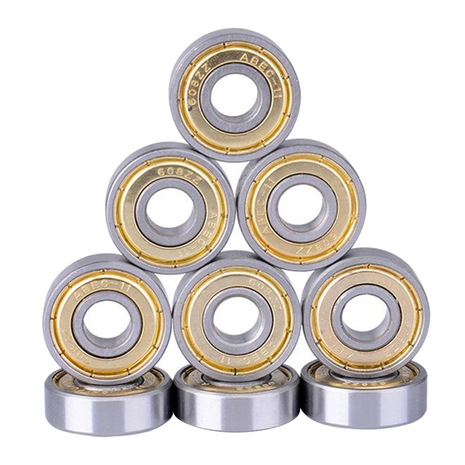 

10pcs Skateboard Bearing Replacement Quiet Skates Wheels Steel Bearings