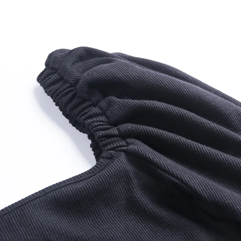 

Square collar Women Crop tops 2019 Autumn Puff sleeve Slim Sexy Women tops Vintage Elastic Knitted tops Hot sale INKEO 9T027