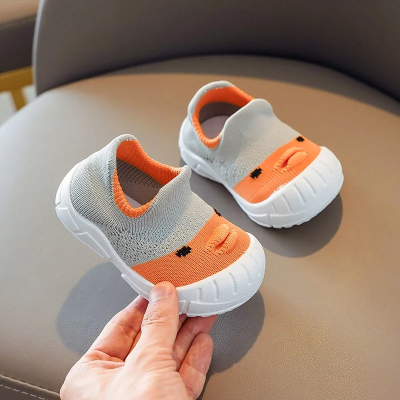 

Spring and Autumn 1-2-3-year-old Toddler Shoes Boys Socks Shoes Children's Shoes Girls' Shoes Breathable Single Shoes Knitted So