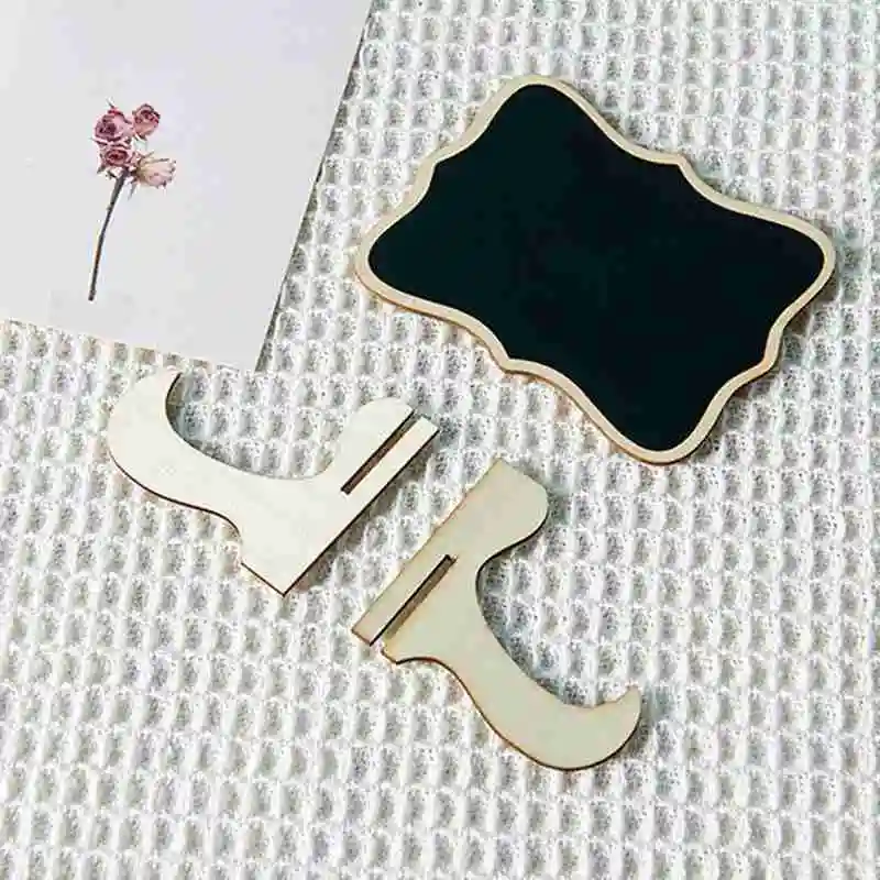 

1pc Handmade Blackboard Mini Wooden Small Table Number Board For Students Assembled Handmade Chalkboard Drawing Diy Wooden L4W0