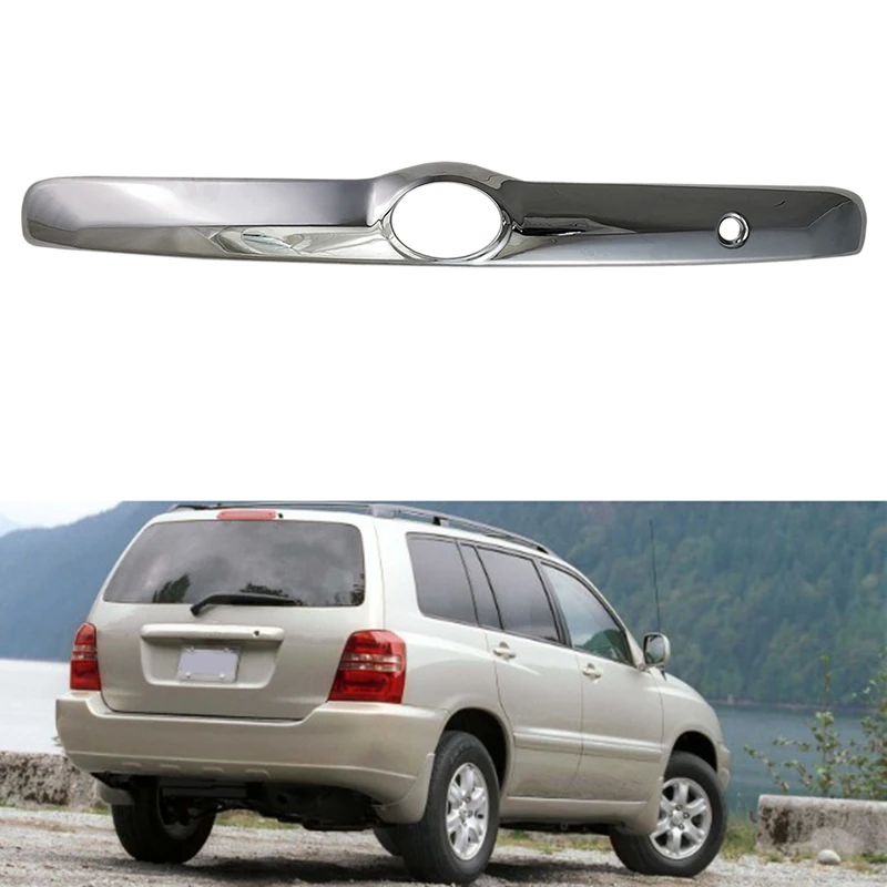 Для Toyota Highlander Kluger 2003-2007 хромированная Задняя Крышка багажника двери отделка люка
