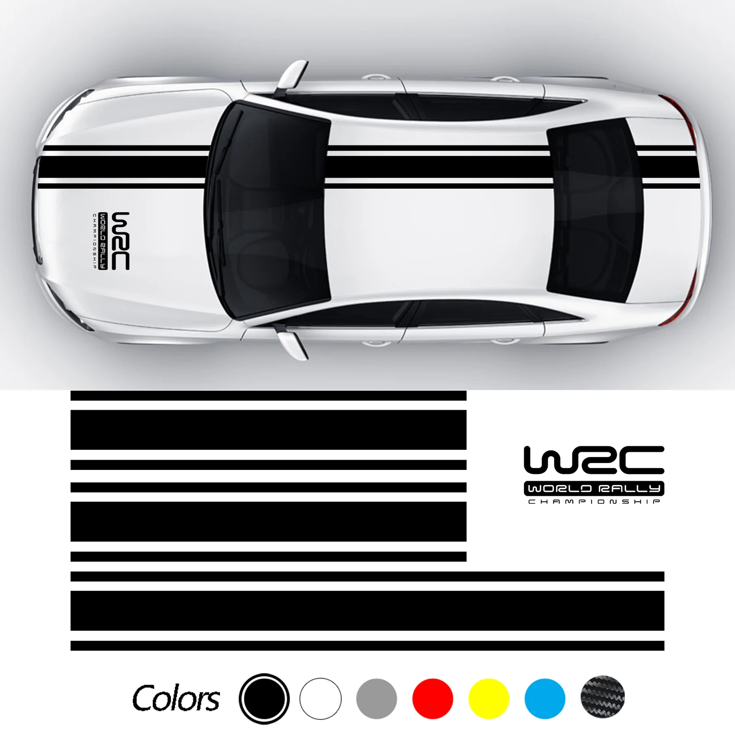 Наклейка на кузов автомобиля гоночная ралли Спортивная наклейка крышу багажник