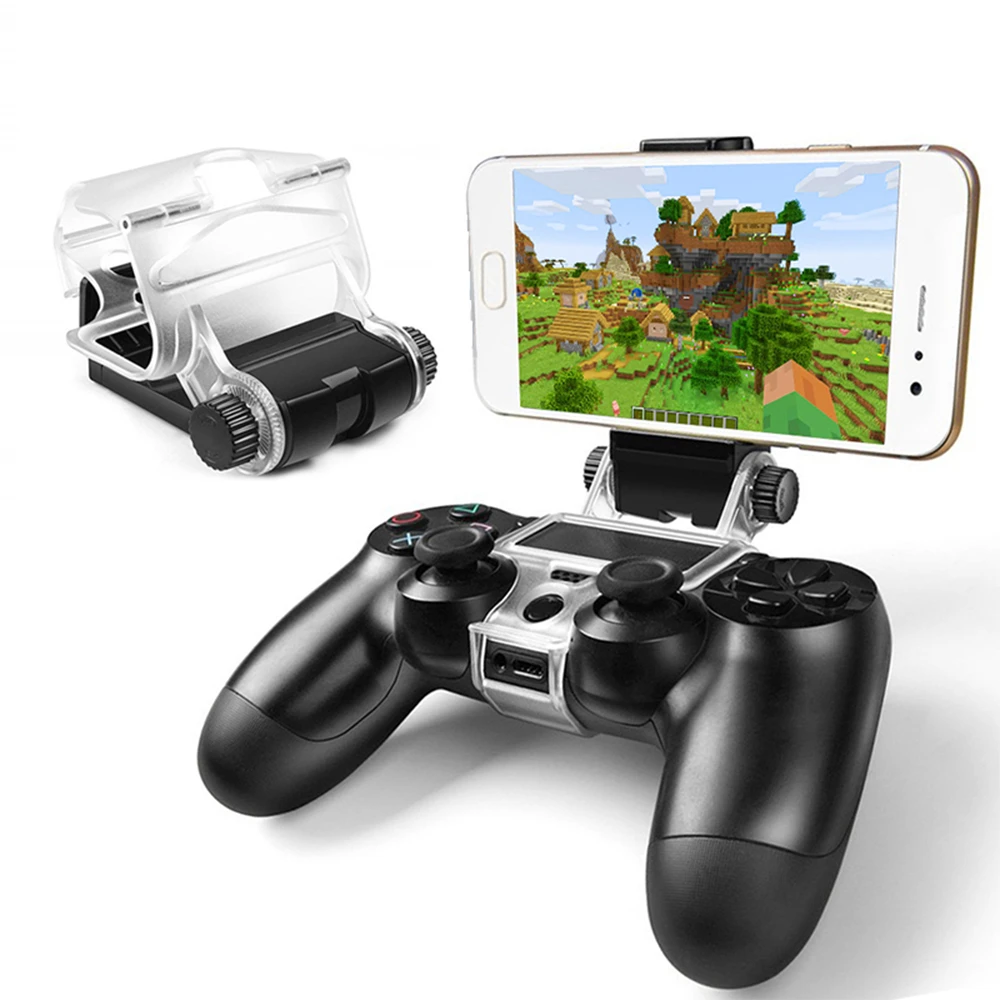 

Games & Accessories For Sony PlayStation PS4 Slim PS4 Pro Game Controller Dualshock4 Smart Mobile Phone Clip Clamp Mount Holder