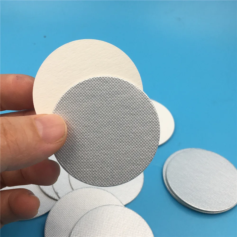 

500pcs Silver aluminum foil sealing glass bottle plastic bottle seal to prevent leakage free shipping