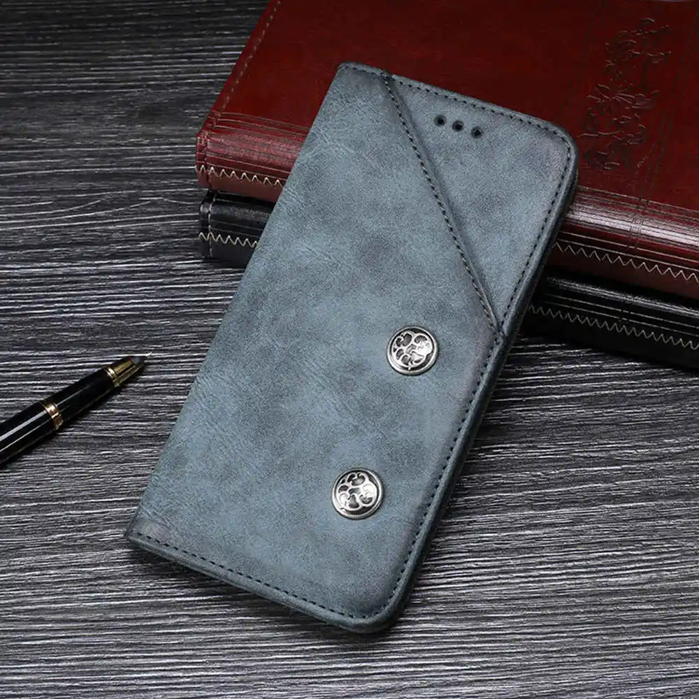Phone Case for Samsung Galaxy A9 [Card Slots Stand ] Retro Magnetic Fip Cellhone Leather Cover | Мобильные телефоны и