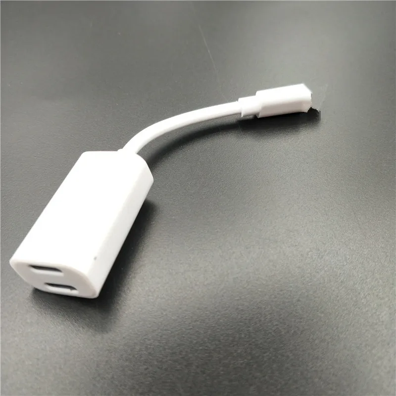 2 в 1 двойной аудио адаптер для iPhone 7/8/X iOS11 зарядка музыки или вызов Lightning зарядный