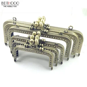 Рамка для клатча, кошелька, ручки, монеты, часть, металлическая застежка Kiss, рамка с замком, аксессуары для сумок 8,510,512,51518202530 см