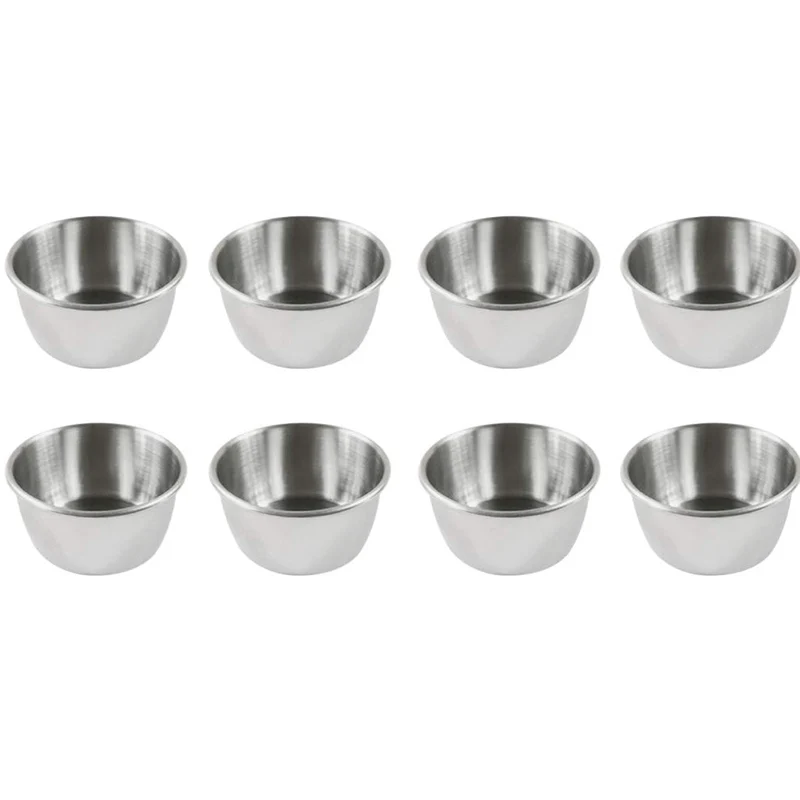 

12Pcs Stainless Steel Container Food Storage Containers for Portion Control Sauces Spices Liquid Dips