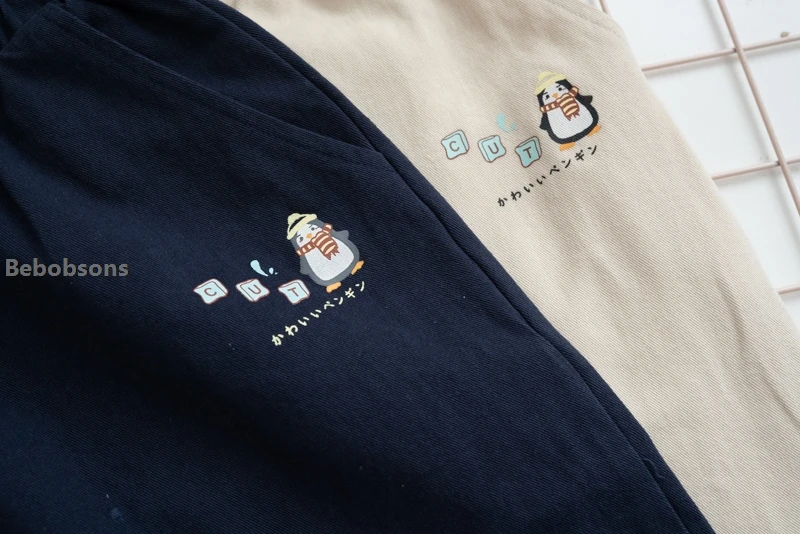 Повседневные Хлопковые женские брюки с принтом снеговика вышивкой эластичным