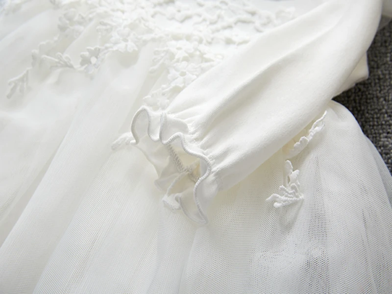 Платье принцессы для маленьких девочек весенне-осеннее платье с длинным рукавом