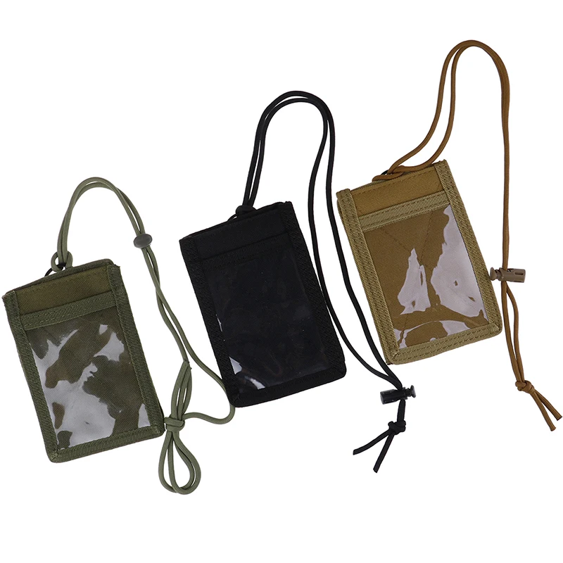 

New Army Fan Tactical ID Card Case Patch Neck Lanyard And Credit Card Organizer ID Card Holder