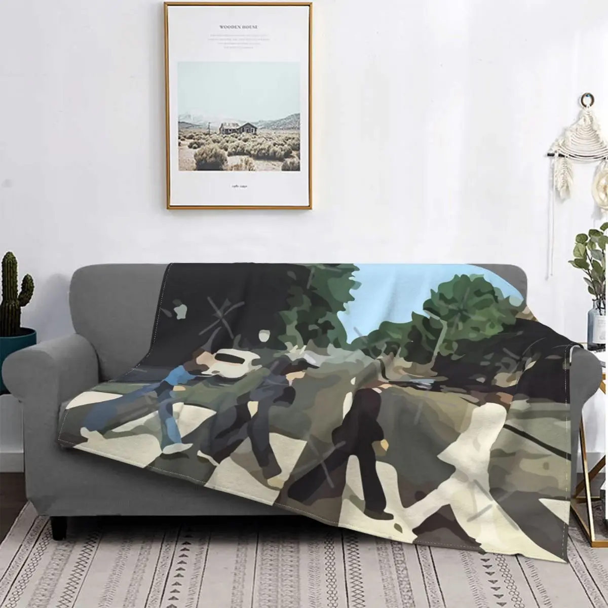 

Чехол для альбома «Abbey Road», одеяло, покрывало на кровать, клетчатая кровать, пляжное полотенце, кавайное одеяло, утяжеленное одеяло