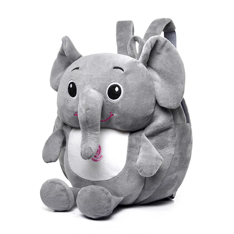 

Lovely Cartoon Animal Elephant Children Backpack for Boys Girls Toddler Kindergarten Bag High-capacity Plush Kids Schoolbag