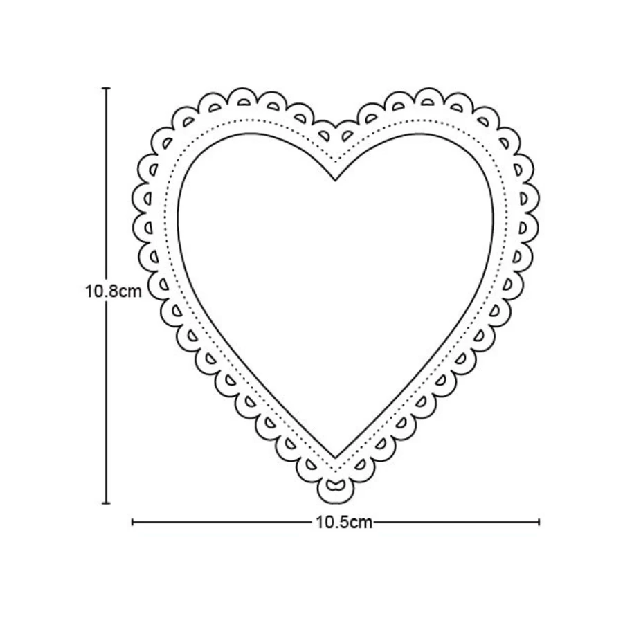 

Heart Shape metal cutting dies Heart Frame cut die mold Scrapbook paper craft knife mould blade punch stencils dies 2020 New