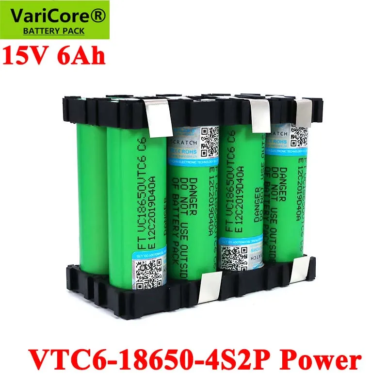 VTC6 18650 4S2P 14,4/14,8 в 6000 мАч 20 А 15 в 16,8 в для шуруповерта батареи DIY сварочный кронштейн аккумулятор