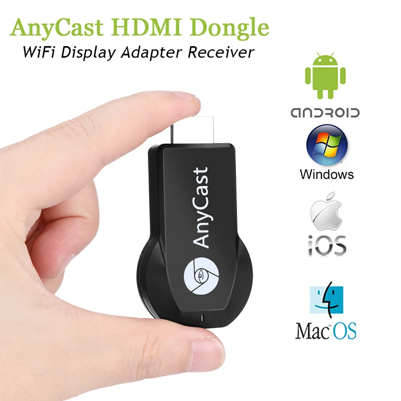 

Anycast M2 Plus Miracast TV Stick Adapter Wifi Display Mirror Receiver Dongle Chromecast Wireless HDMI-com 1080p for ios andriod