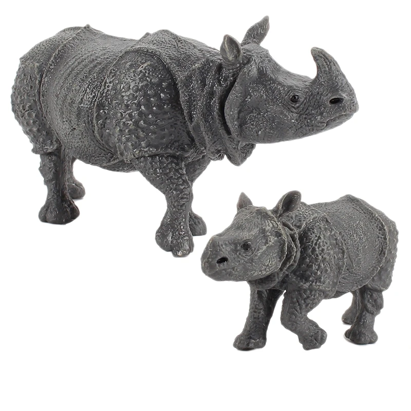 

Имитационная модель носорога статуэтки коллекционные носорога диких экшн-фигурки животных дети животных Sandtable игрушка сцена