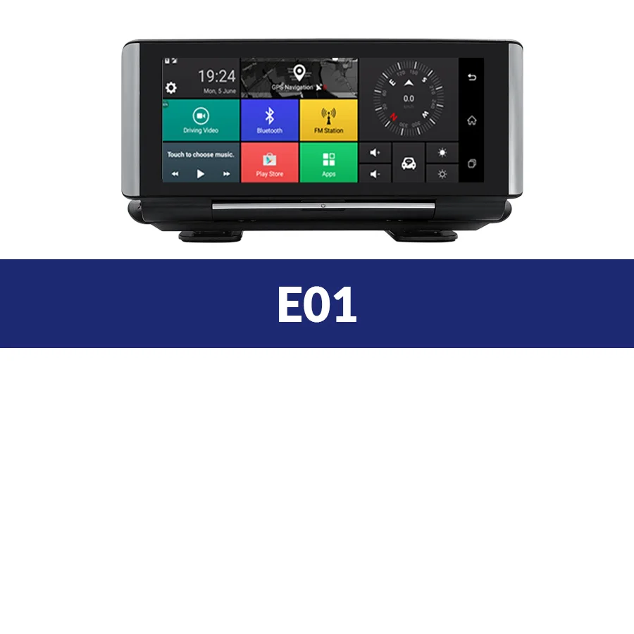 E-ACE E01 Автомобильный видеорегистратор gps 4G навигационный трекер " Android dvr Автомобильная камера wifi 1080P ADAS видео рекордер для автомобильных навигаторов туризма - Размер экрана, дюймов: One Camera Lens