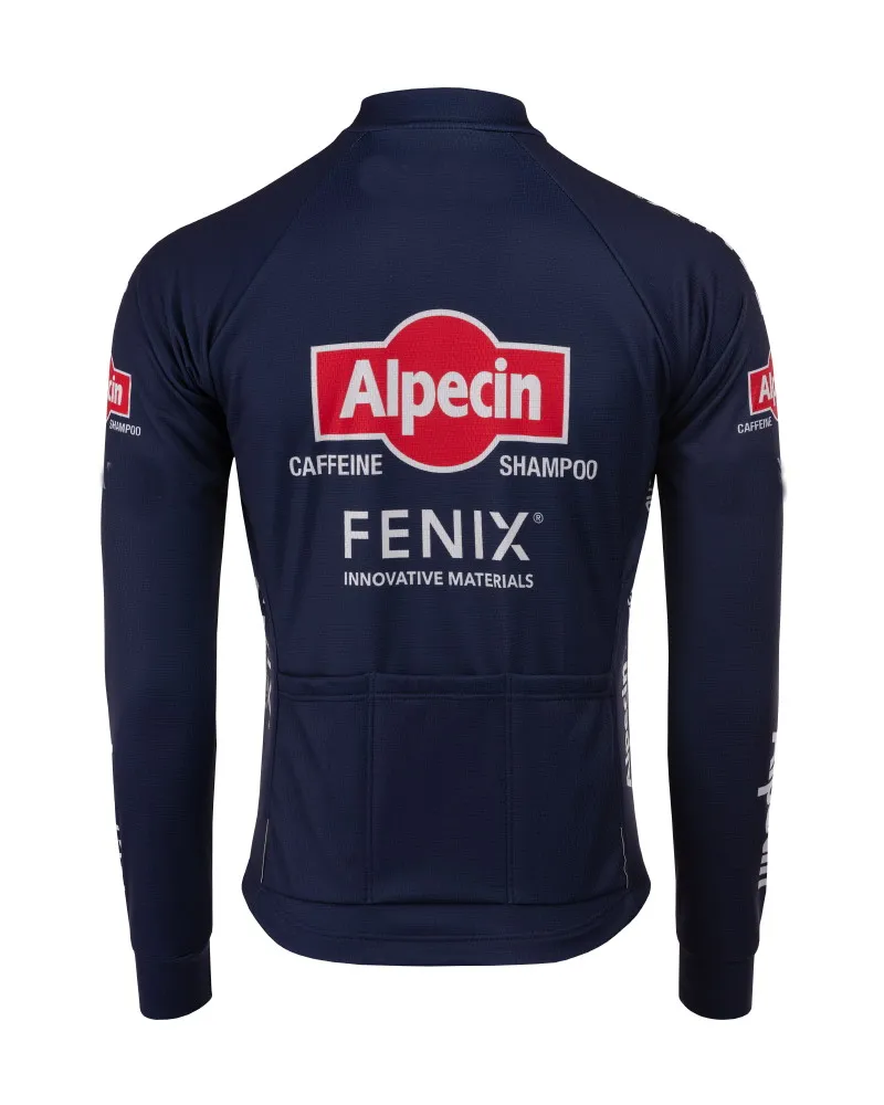 Зимняя одежда с ворсом теплые 2020 ALPECIN FENIX PRO команда длинным рукавом Велоспорт