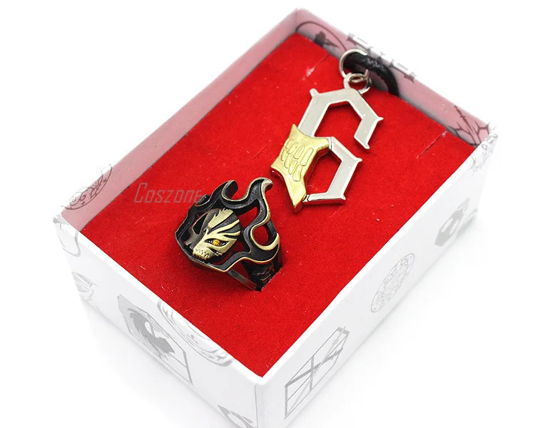 Аниме Bleach кольцо ожерелье Набор Косплей сплав ювелирные аксессуары-кулоны набор