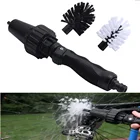 Автомобиль Мотоцикл Велосипед колесный обод шины с эффектом потертости; Водные приводом вращающийся Чистка автомобиля ручка стирки с эффектом потертости и набором инструментов для чистки