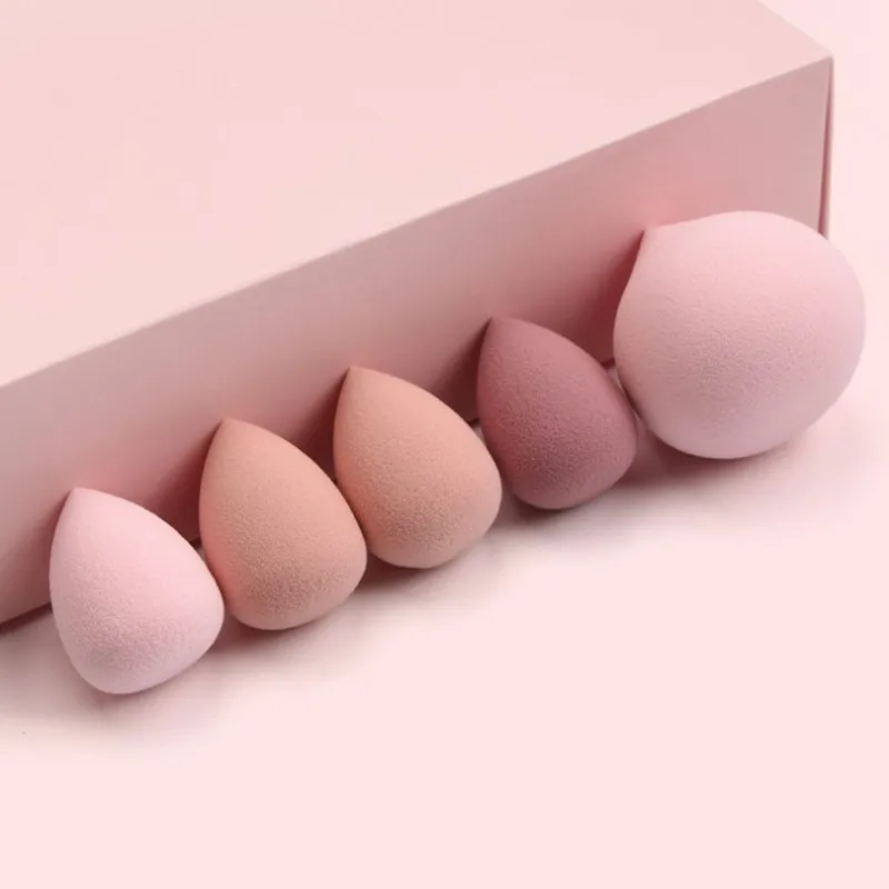 5Pcs Makeup Sponge Set Blender Tools Beauty Cosmetics Puff Face Foundation Blending for Liquid Cream and Powder New |