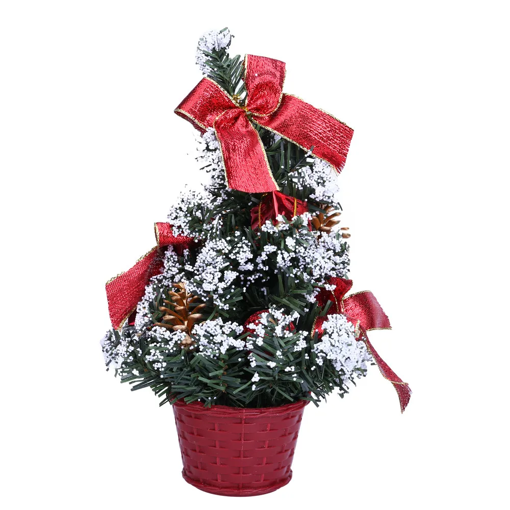 Искусственная Рождественская елка Navidad Рождественская елка мини-елка орнамент настольный стол фестиваль рождественские вечерние подарки Декор 25 см#37 - Цвет: as the photo show