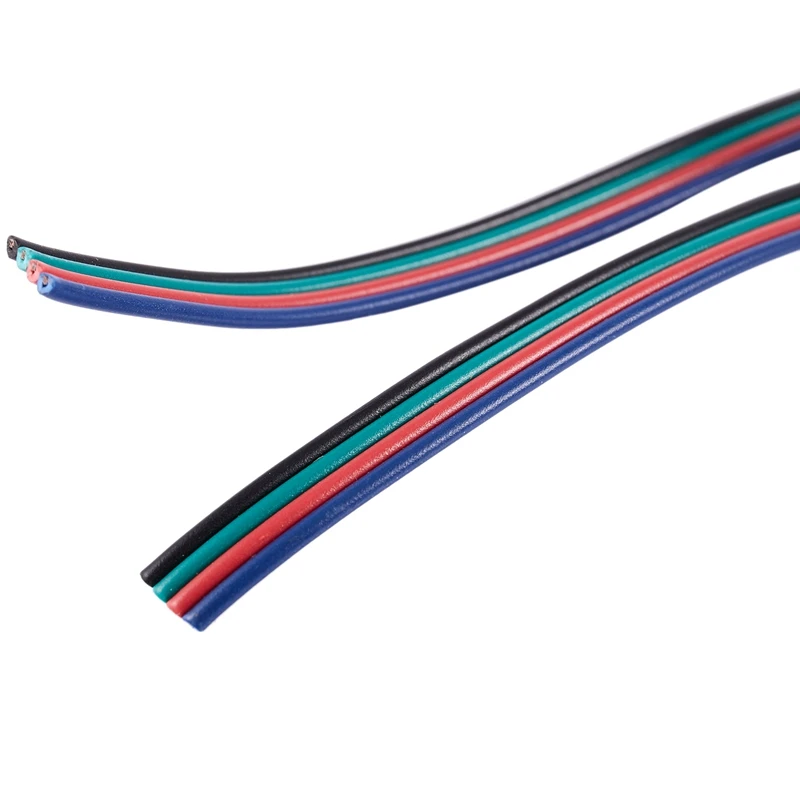 

4 Colors 10M RGB Wire Cable Extension Cable for LED Strip RGB 5050 3528 Rope