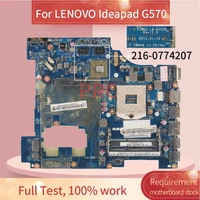 11013648 laptop motherboard for lenovo ideapad g570 notebook mainboard la 6753p 216 0774207 hm65 ddr3