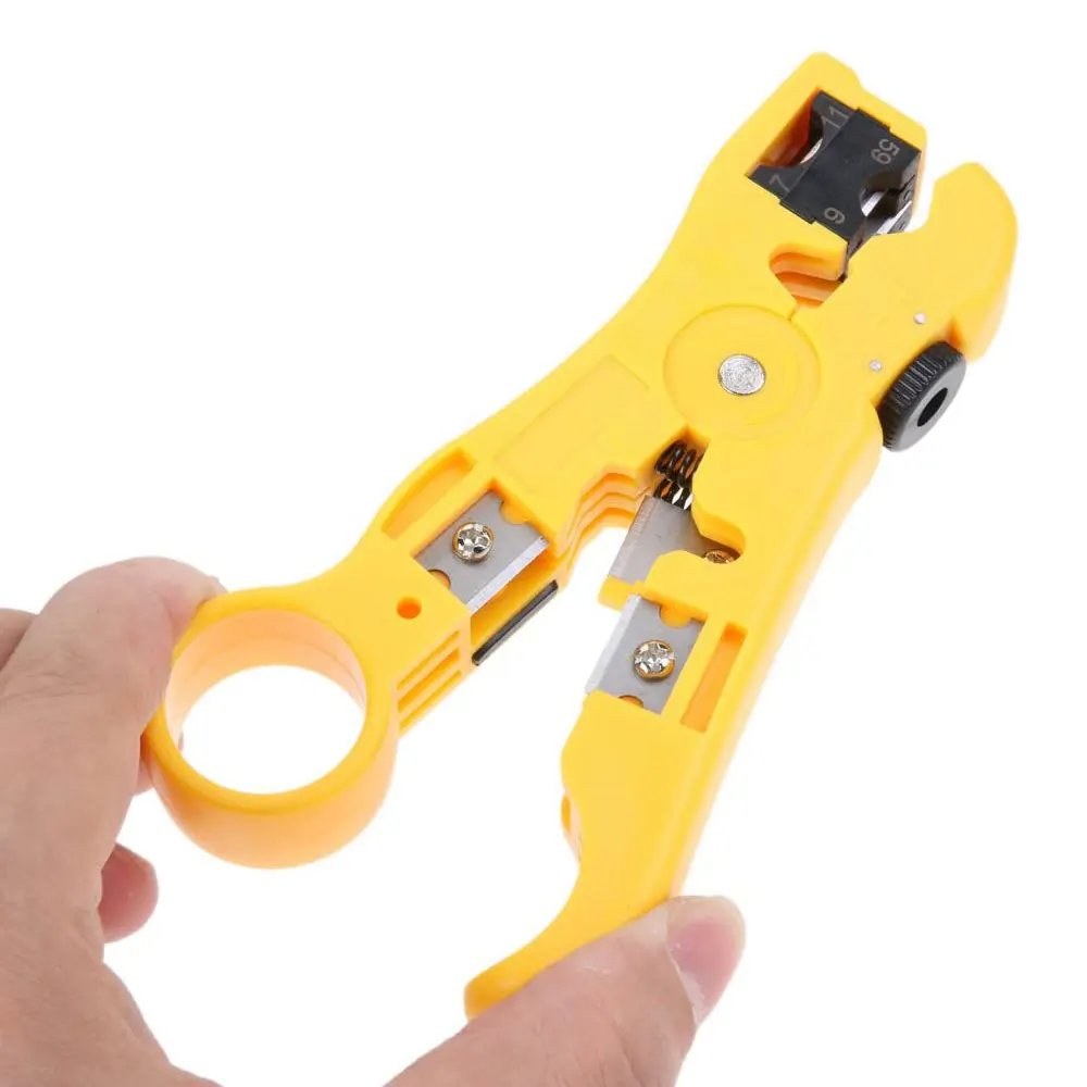 ZoeRax Universal Wire Stripper Cutter for UTP Cat5 Cat6 Coaxial Cables Description Image.This Product Can Be Found With The Tag Names Cable stripper cutter utp, Utp cable stripping tool, Utp cat6 cable stripper, Wire stripper tool utp