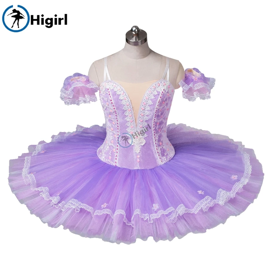 Профессиональный Фиолетовый балетный костюм tutu для взрослых балерины конкурса