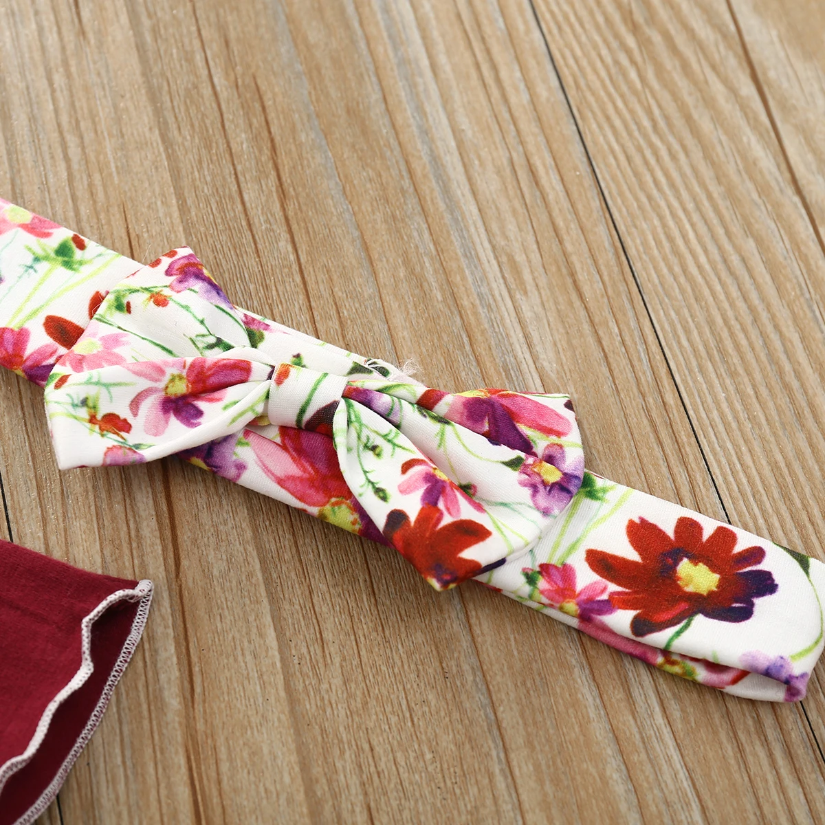 Комплект одежды для новорожденных девочек с цветочным рисунком летний костюм