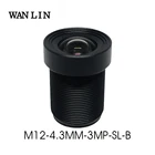 Объектив Starlight, 4 мм, объектив системы видеонаблюдения, AHD IP-камера, s-объектив, 3,0 мегапикселя F1.5 M12 для HD-камеры видеонаблюдения SONY IMX290291307327