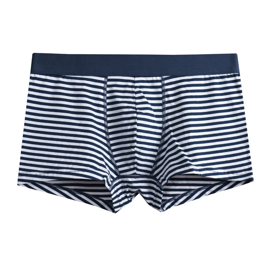 A0125 Blue M6 Мужские хлопковые мягкие Unerpant мужское Мужское нижнее белье, боксеры с коротким мошонком, забота о капсулах, функция молодежного здоровья, сеульские выпуклые трусы-боксеры - Цвет: A0125 Blue M6