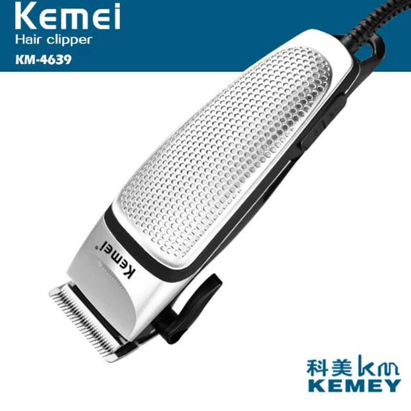 Электрический триммер для волос от kemei проводной мощный электрический машинка