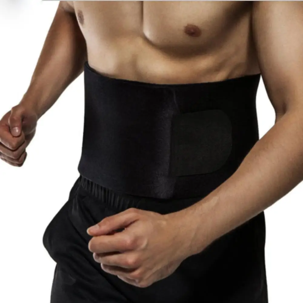 Прочный черный спортивный ремень из полиэстера для защиты талии пояс йоги фитнес