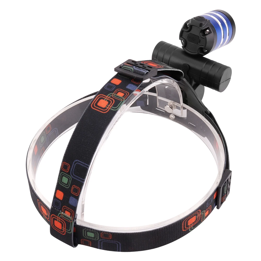 BORUiT XQ-160 светодиодный налобный фонарь 3-Mode Zoom фара высокой мощности 2000lm T6 Головной фонарь перезаряжаемый встроенный аккумулятор для велосипедного фонаря