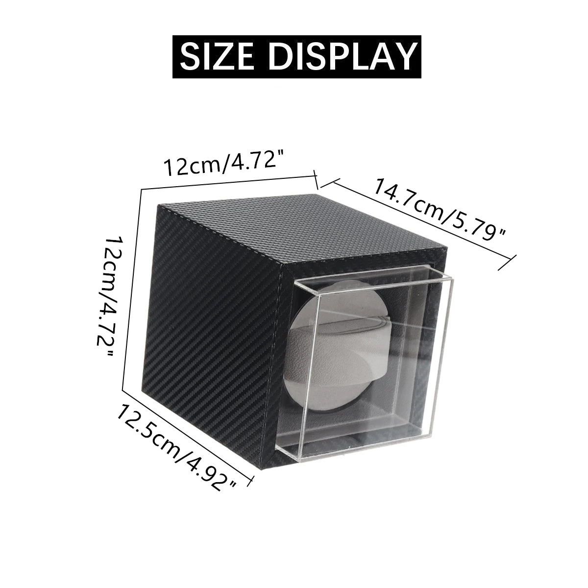 

Mute Motor Shaker Automatic Watch Winder Carbon Fiber Watches Box Jewelry Display Storage Case Organizer Watches Accessories