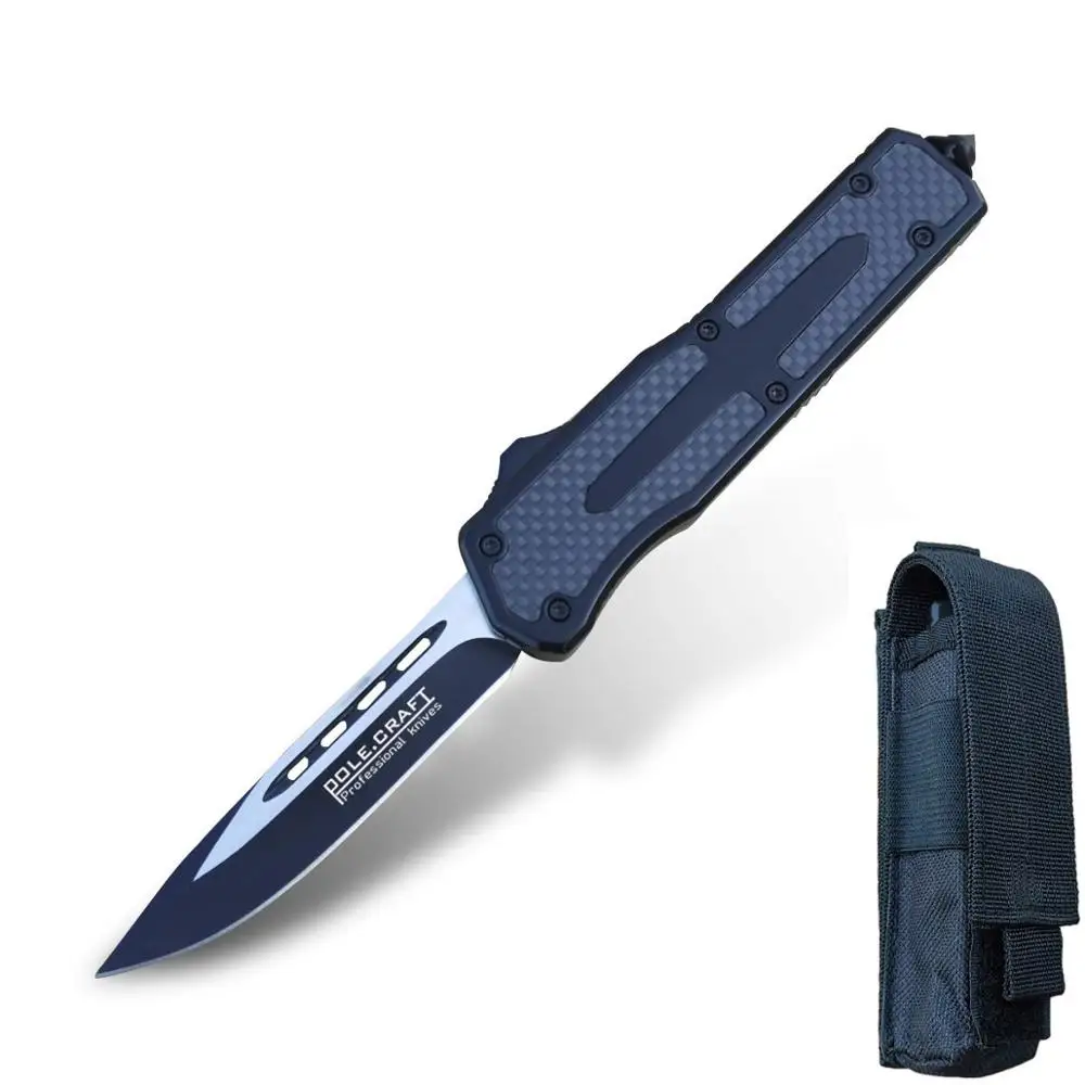

Folding Knife Work Pocket Knife Survival Fast Open - Safety Defense Folding Knife Camping Assisted Opening - 440C Steel 58HRC