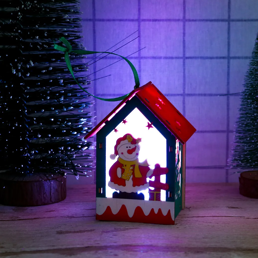 1 шт. Рождественская елка подвесные украшения фестиваль светодиодный светильник