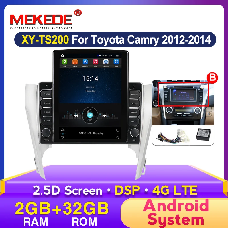 MEKEDE 9 7 &quotэкран Tesla Android DSP для Toyota Camry 8 50 55 2011-2014 автомобильное радио мультимедийный