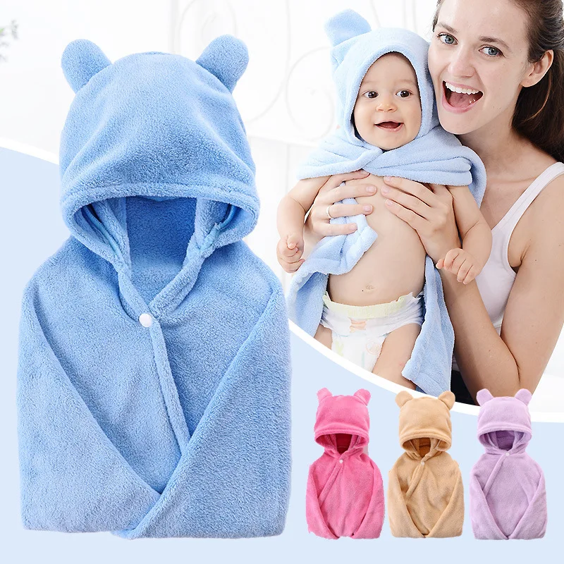 

Полотенце детское из микрофибры, с капюшоном, 110 х65 см