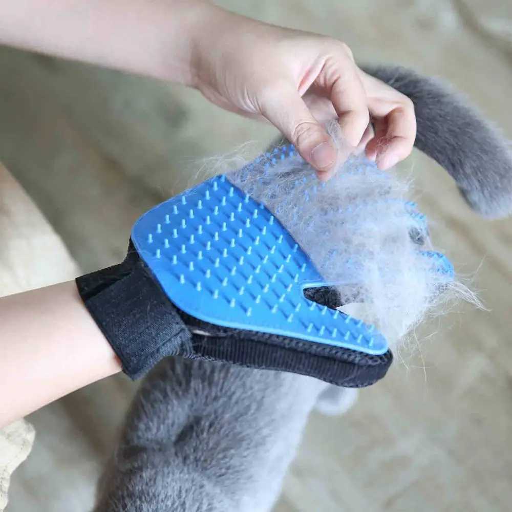 1 шт. перчатка для шерсти домашних животных расческа стрижка кошек и собак чистки